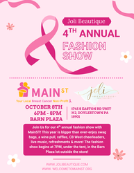 Joli Beautique Medspa Presents the 4th Annual Main St Fashion Show Fundraiser