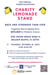 12th Annual Charity Lemonade Stand to Support Pediatric Cancer