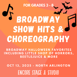 Broadway Show Hits & Choreography Workshop (Grades 3-8): Halloween Favorites
