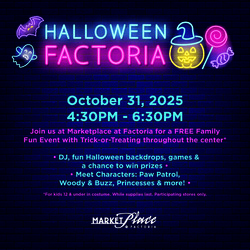 THE MARKETPLACE AT FACTORIA INVITES THE COMMUNITY TO ‘HALLOWEEN FACTORIA,