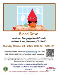 Red Cross Blood Drive Thur Oct 23, 2025