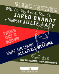 Blind Tasting Class at Donkey & Goat
