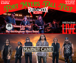 Fort Myers Fall Fest featuring Maiden Cane and Tommy Lee Cook & The Buckingham Blues Band