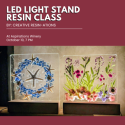 Led Light Stand Resin Class