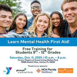 Learn Mental Health First Aid - FREE for Students Grades 9th - 12th