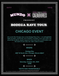 Tequila CAZADORES x MUNDO Soundsystem’s Bodega Rave Tour