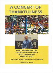 A Concert of Thankfulness