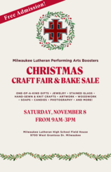 Milwaukee Lutheran Performing Arts Department Craft Fair