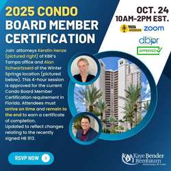 Condo Board Member Certification