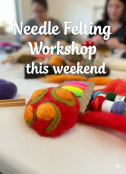 Needle Felting Mushrooms Workshop