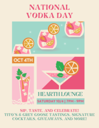 Celebrate National Vodka Day at Hyatt Lodge Oak Brook!