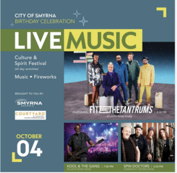 Oct. 4: Spin Doctors, Kool & The Gang, Fitz and the Tantrums Headline Smyrna’s Birthday Celebration