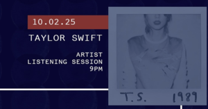 Artist Listening Session: Taylor Swift⁠
