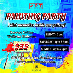 Painting Party with Art Scene West Gallery