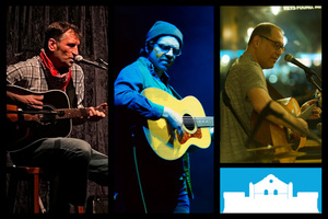Dave Dersham, Derek Sensale, Sam Bayer at Somerville Armory's Rooted Cafe Saturday Nov 1