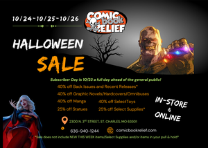 Comic Relief's Halloween Event Sale