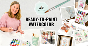 Beginner Fall & Holiday Ready-To-Paint Watercolor Class at AR Workshop Hillsboro!