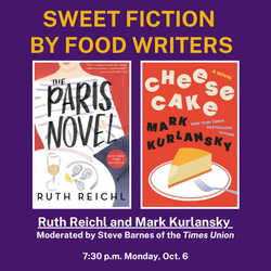 Ruth Reichl and Mark Kurlansky in conversation with Steve Barnes