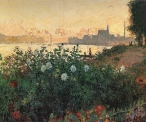 Painting in the Style of: Monet – Flowers on the Riverbank at Argenteuil