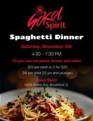 Sokol Spirit Spaghetti Dinner