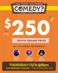You Think You Know Comedy (Bar Trivia + Comedy)