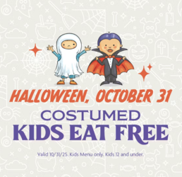 Kids Eat Free This Halloween at Shannon Rose