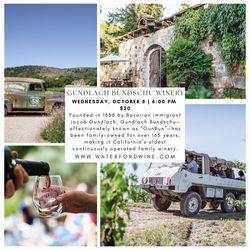 An evening with Jeff Bundschu, President of Gundlach Bundschu Winery