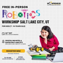 In-Person Free Robotics/Math Workshop for Kids at Fremont, CA (7-14)