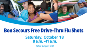Bon Secours Free Drive-Thru Flu Shots