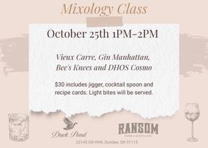Mixology Class