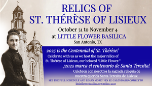 Traveling Relics of St. Thérèse of Lisieux