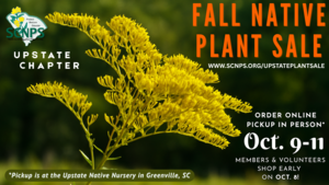 SCNPS Upstate Fall Native Plant Sale (Online Ordering)
