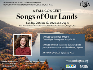 Arlington Philharmonic Orchestra Fall Concert:  "Songs of Our Lands"