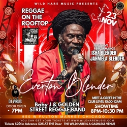 Everton Blender On The Rooftop at the Wild Hare Sunday November 23rd