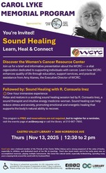 SOUND HEALING WITH R. CONSUELO INEZ