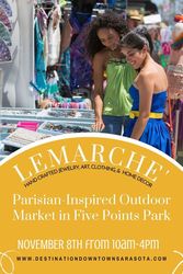 Le Marché Parisian-Inspired Marketplace at Five Points Park on November 8, 2025