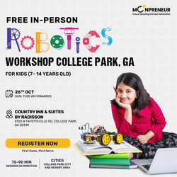 In-Person Free Robotics/Math Workshop for Kids at College Park, GA (7-14)