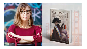 Christine Pelosi with S. Lucia Kanter St. Amour - The Covert Buccaneer