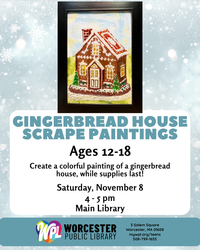 Gingerbread House Scrape Paintings