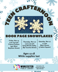 Teen Crafternoon - Book Page Snowflakes