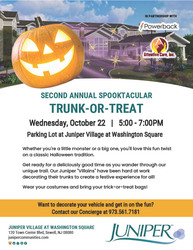 2nd Annual Spooktacular Trunk-or-Treat at Juniper Village at Washington Square!