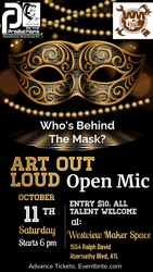 Art Out Loud Open Mic : Who's Behind the Mask? Edition