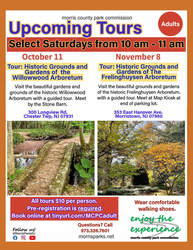 Upcoming Tours: Historic Grounds and Gardens of the Frelinghuysen Arboretum