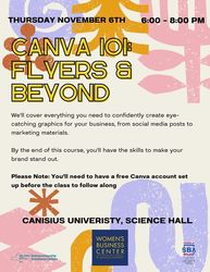 Women's Business Center: Canva 101: Flyers & Beyond