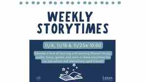 Weekly Storytimes