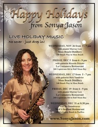 🎄🎷🎸Holiday “Latini” Sax & Guitar at La Costanera in HMB Harbor on Fri Dec 5 from 6-9pm