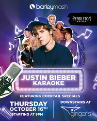 Justin Bieber Karaoke at ginger’s