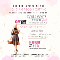 Grand Re-Opening of Scout & Molly’s Waverly Boutique