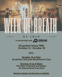 Week of Breath at Lolu