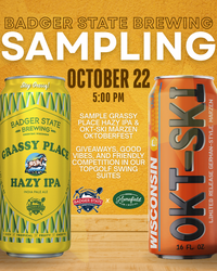 Badger State Brewing Beer Sampling at Homefield Pub + Social